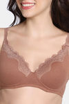 Zivame Padded Non Wired Medium Coverage T-Shirt Bra - Argan Oil — thumbnail 5